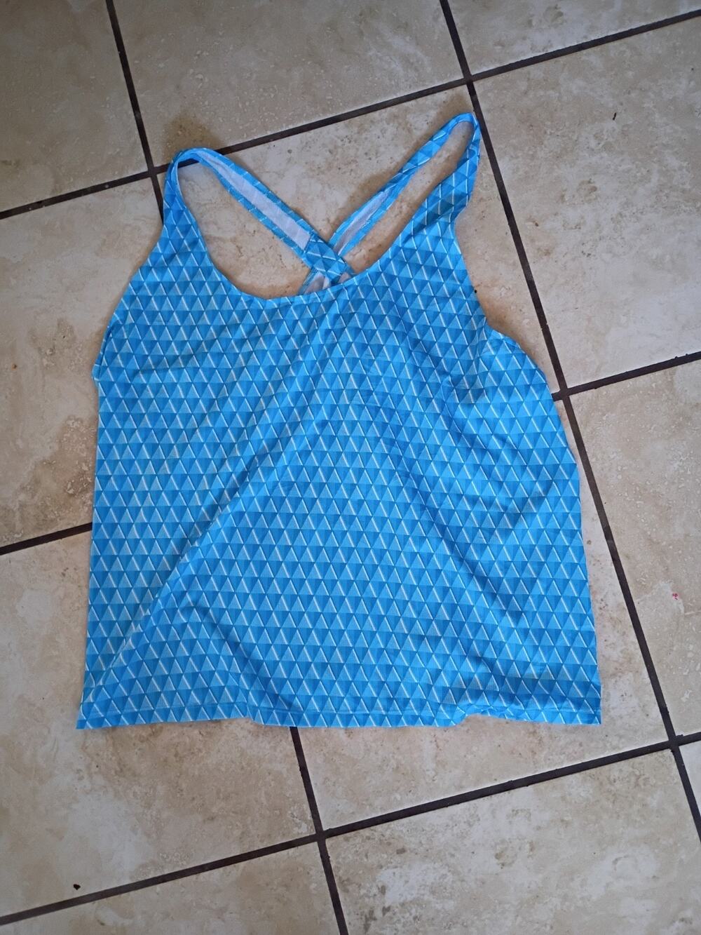 Xersion Womens Thank Top Breathable XLarge Blue